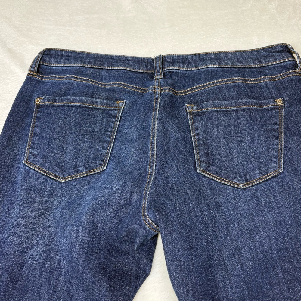 R Jeans Dark Wash Mid Rise Skinny Stretch Denim Blue Jeans Womens Size 31 Pants - Picture 9 of 10